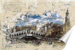   Постер Венеция, Риальто.