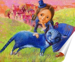   Постер Синий кот или Чудеса вокруг нас
