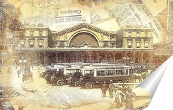   Постер Париж 1908 года