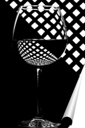   Постер Чёрно-белый этюд со стеклом