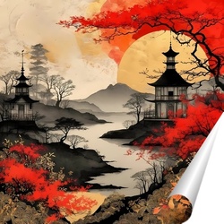   Постер Восточная пагода