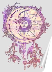   Постер Ловец снов с перьями