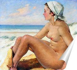   Постер Девушка на пляже