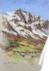   Постер Деревенька в горах
