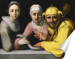   Постер Дурак с двумя женщинами, 1595