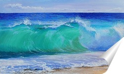  Морской пейзаж, океанская волна, картина море