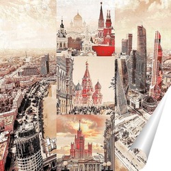   Постер Яркая Москва