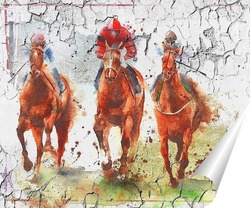   Постер Гонки на лошадях