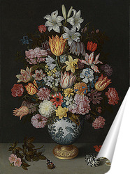   Постер Натюрморт с цветами в Ван-Ли Ваза
