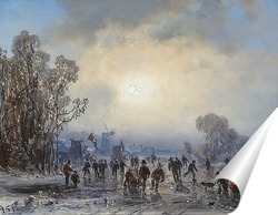  Вечерний зимний пейзаж