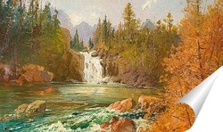   Постер Водопад на реке Красный Орел