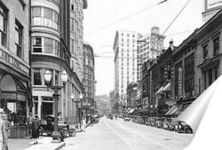  Вид сверху на Уолл Стритт,1890г.  