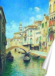   Постер Венецианский гондольер