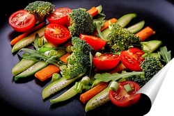   Постер Салат из свежих овощей ( горизонтальный)