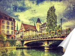  Постер Страсбургский мостик
