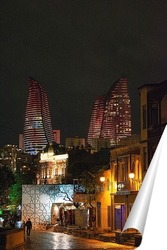  Девичья башня. Ночной Баку