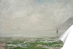   Постер Прибрежный пейзаж в тумане
