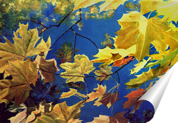   Постер Желтые листья