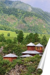   Постер Церковь иконы Божей Матери " Всех скорбящих Радость" на острове Патмос