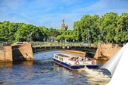  Михайловский замок и памятник Петру.