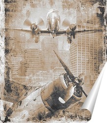   Постер Ретро авиация