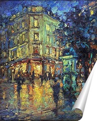   Постер Дождливая ночь в Париже