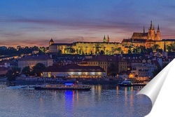   Постер Злата Прага в лучах заката