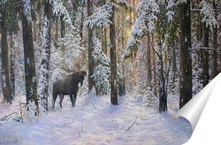   Постер Зимнего леса хозяин