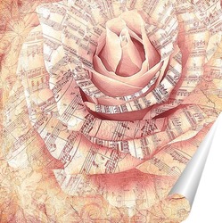  Постер Музыкальная роза