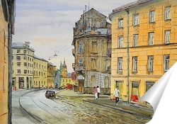   Постер пешком по Львову