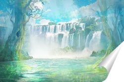  Сказочный водопад