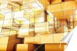   Постер Париж 3d..