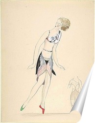   Постер Танцовщица, кубизм костюмы