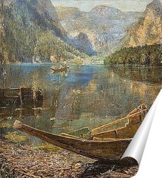   Постер озеро Хальштеттер