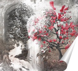   Постер Цветущее дерево