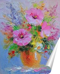 Букет разноцветных тюльпанов