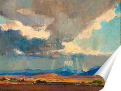   Постер Буря над западным пейзажем, 1924