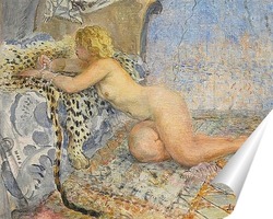   Постер Маринетта на тигровой шкуре