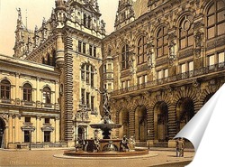   Постер Гамбург, Германия.1890-1900 гг