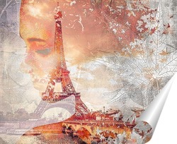   Постер Эйфелева башня в Париже