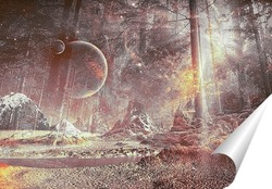   Постер Фантастический лес