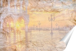   Постер  Восход солнца в Венеции
