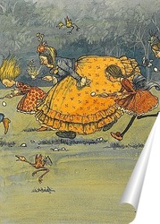   Постер Гонка с ложкой и яйцами
