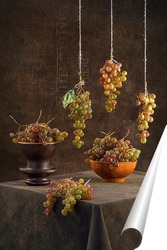   Постер Натюрморт с виноградом