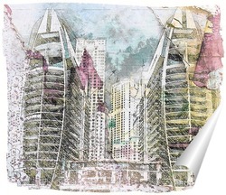   Постер Архитектура мегаполиса