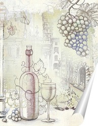   Постер Французское вино