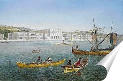   Постер Босфор и дворец Долмабахче, Стамбул