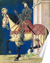   Постер Конный портрет Франциска I