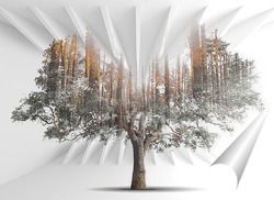   Постер Дерево арт