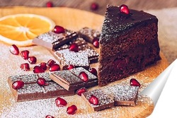   Постер Шоколадный торт 